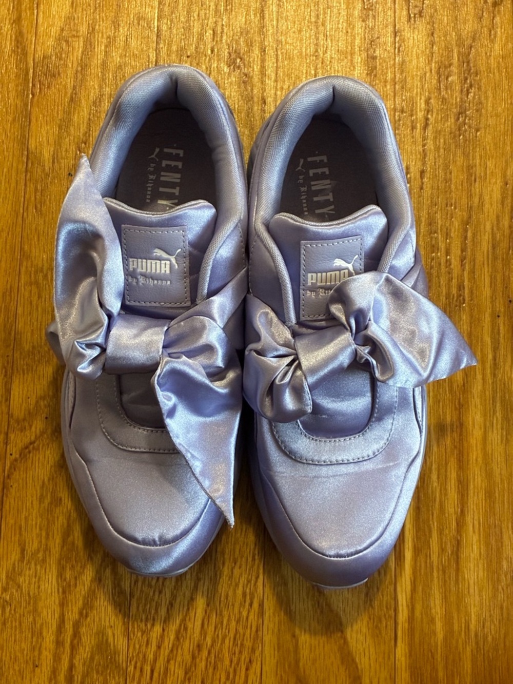 Puma x Fenty Rihanna Satin Bow Sneakers in Lilac Sweet Lavender